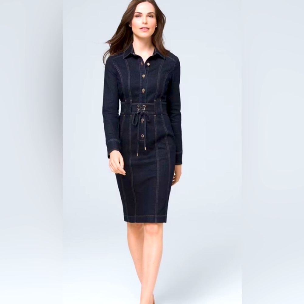 WHBM soft denim dress size 2